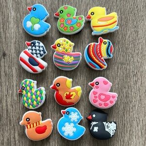 Jibbitz. NEW Rubber Duckies. Set of 12. Crocs and similar.